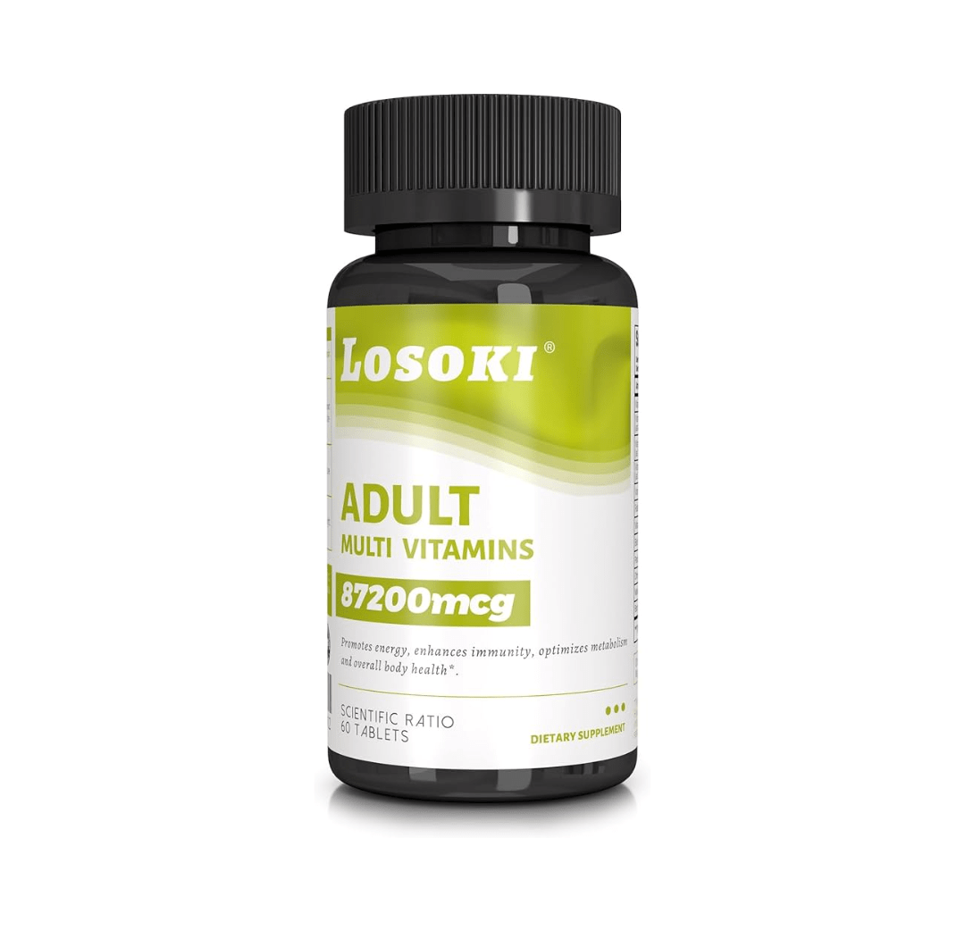 LOSOKI - Losoki 成人女性複合維他命|提升代謝 × 增強抵抗力 × 專為女性設計 x 補充營養 × 抗疲勞 × 抵抗壓力 × 熬夜加班族首選 - 營養補充劑